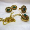 Green Gold Plated Jewelry Set