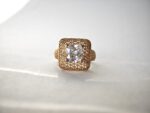 Square Zircon 24K Gold Plated - Image 2