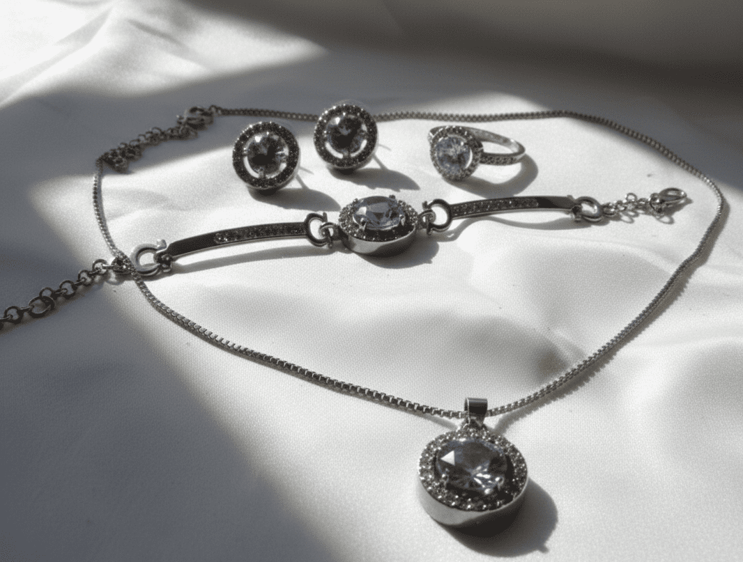set Zircon Jewelry Set for Women Pakistan by dango