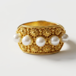 Gold Plated 925 Silver Old World Charm Ring