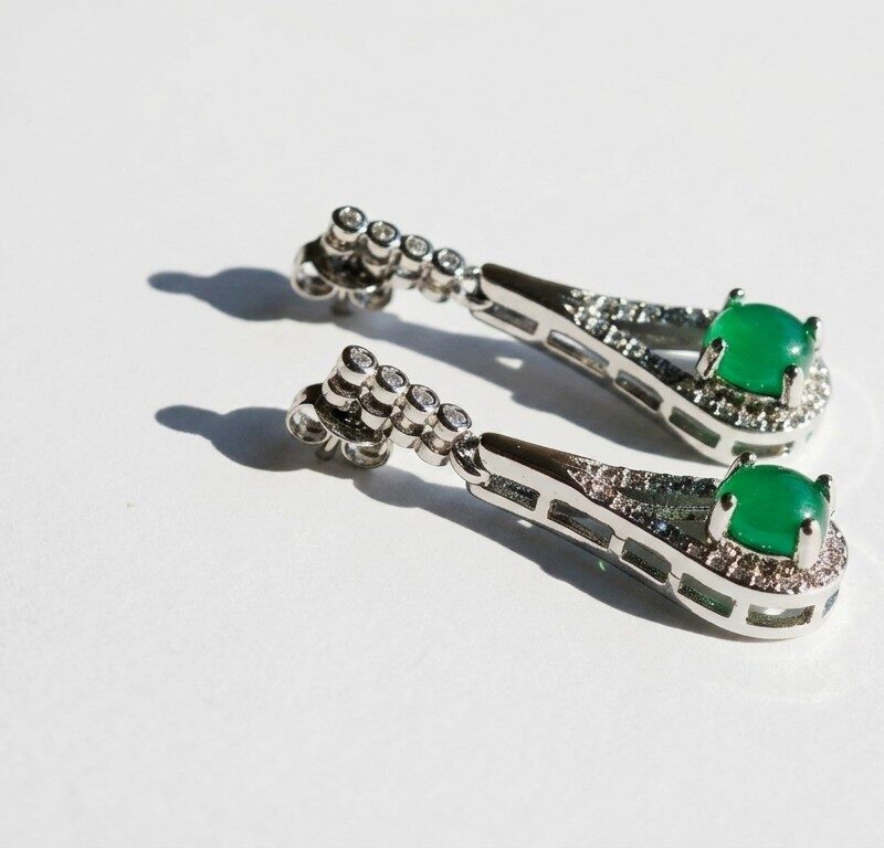 925 Silver Earrings Pakistan by dango