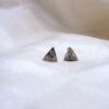 925 Silver Amethyst Pyramid Studs