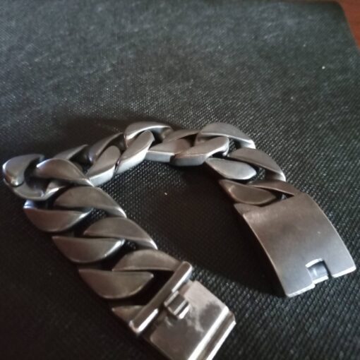 Stainless Steel Wide Chunky Bracelet