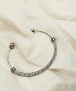 Stainless-Steel Grey Trendsetter Bracelet