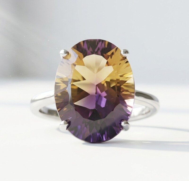 Natural Stone Silver Ring for Women Pakistan by dango