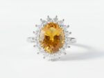 Citrine Silver Ring for Women Pakistan by dango