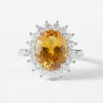 Citrine Silver Ring for Women Pakistan by dango