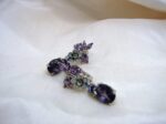 Purple Flora Earrings