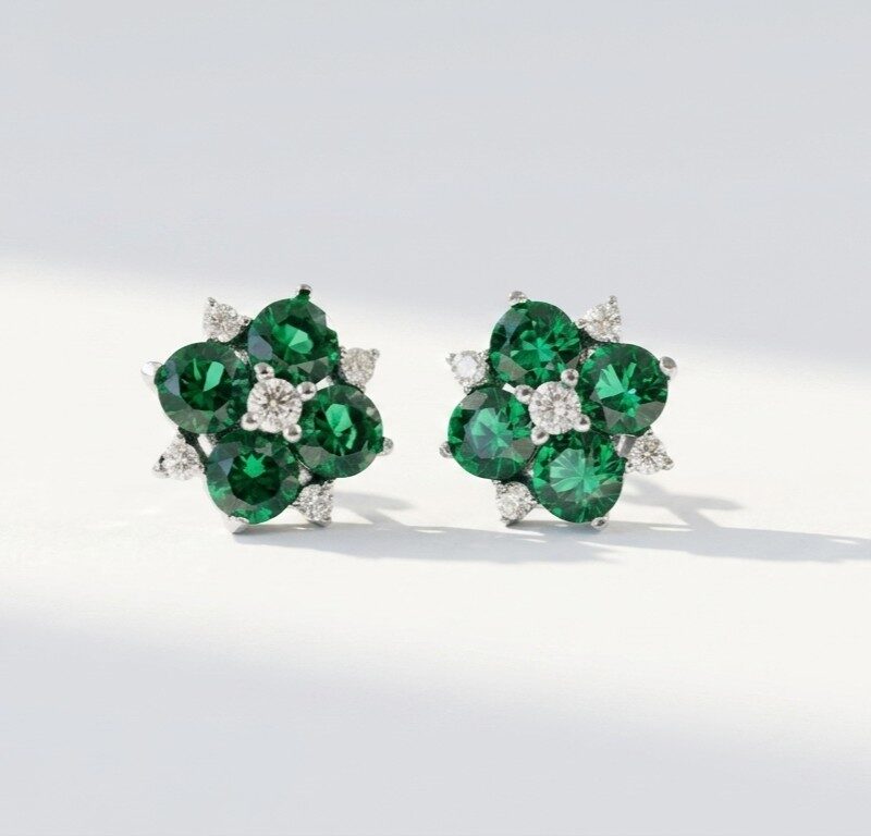 Zircon Stud Earrings Pakistan by dango