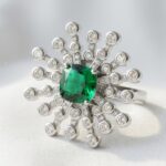 Green Zircon Women's Ring Pakistan by dango