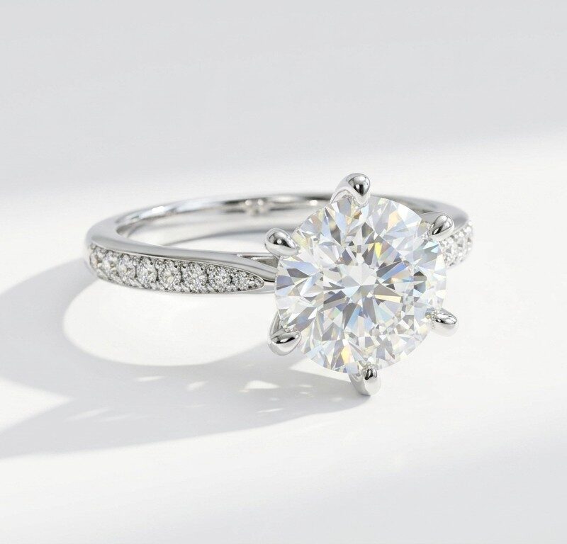 925 Silver Moissanite Ring Pakistan by dango