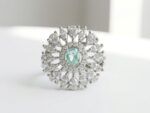Floral Zircon Women's Ring Pakistan by dango