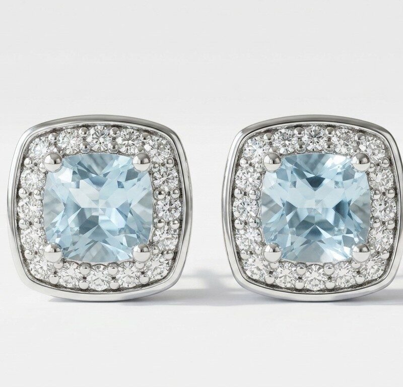 Topaz Stud Earrings for Women Pakistan by dango
