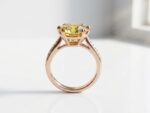 Yellow Crystal Adjustable Ring - Image 3