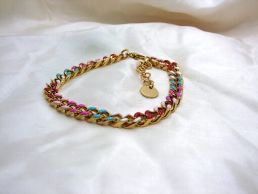 Gold-Plated Stainless-Steel Candy Pop Bracelet