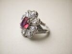 Red Zircon Adjustable Ring - Image 3
