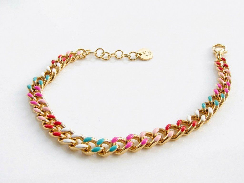candy Gold-Plated Cuban Bracelet Pakistan by dango