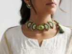 Emerald Green Rhinestone Afghan Dori Set - Image 2