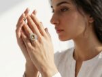 Faux Moonstone Adjustable Ring - Image 2