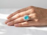 Electric Blue Zircon Ring - Image 2