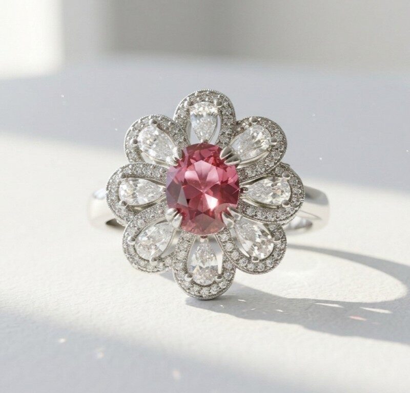 Red Zircon Ring for Women Pakistan by dango