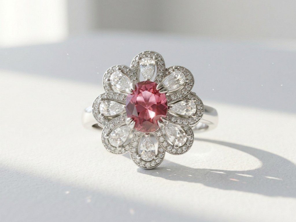 red zircon ring pakistan Red Zircon Ring for Women Pakistan by dango