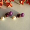 Pearl in Purple Earrings