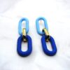 Acrylic Blue Tones Earrings