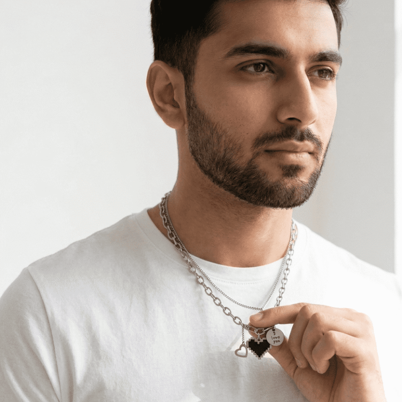 Stainless Steel Heart Chain Pakistan by dango