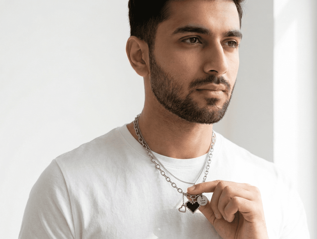 heart Stainless Steel Heart Chain Pakistan by dango