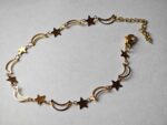 chand tara gold plated steel tarnish free cute anklet for women in pakistan by dango