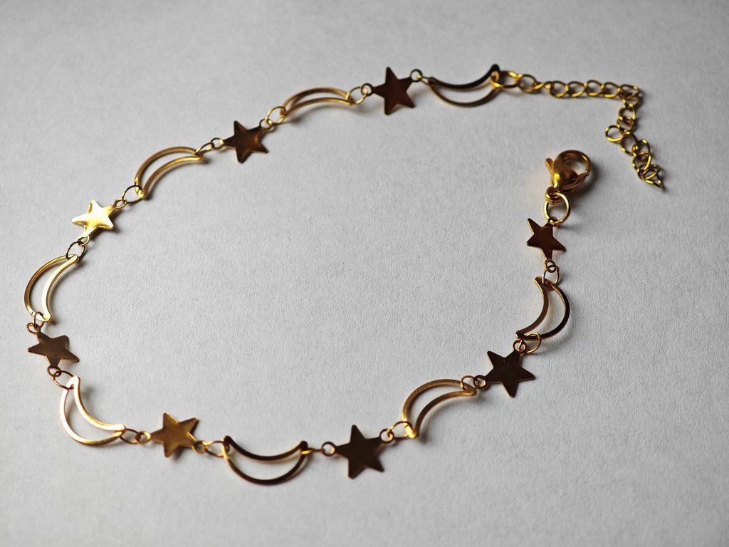 chaand tara anklet2 chand tara gold plated steel tarnish free cute anklet for women in pakistan by dango