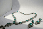 Green Zircon Jewelry Set for Women Pakistan by dango