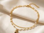 Tulip Dangle Double Chain Anklet