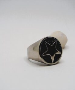 Reflective Star Stainless Steel Ring