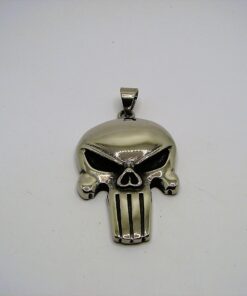 Punisher Skull Stainless Steel Pendant with Chain for men