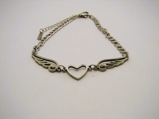 Stainless Steel Flying Heart Bracelet/Anklet