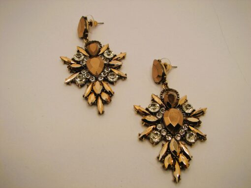 Gold Crystal Sparkle Earrings