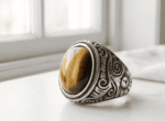 Tiger Eye Stainless Steel Men Ring Pakistan by dango
