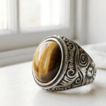 Tiger Eye Stainless Steel Men Ring Pakistan by dango