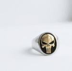 Punisher Gold Skull Steel Ring Pakistan by dango