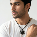 Black Witcher Steel Pendant for men Pakistan by dango