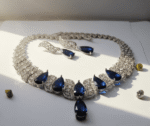 Blue Bridal Jewelry Set Pakistan by dango