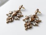 Gold Crystal Sparkle Earrings