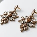 Gold Crystal Sparkle Earrings
