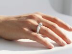 White Ceramic & Zircon Ring - Image 2