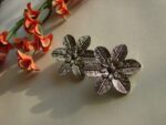 Oxidized Flower Studs