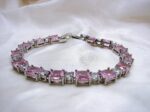 Pink Zircon hypo-allergenic bracelet