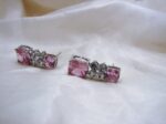 Pink Zircon hypo-allergenic earrings
