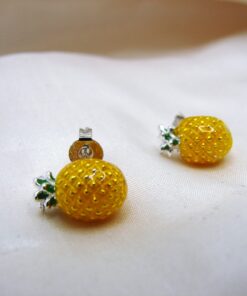 925 Sterling Silver Pineapple Studs